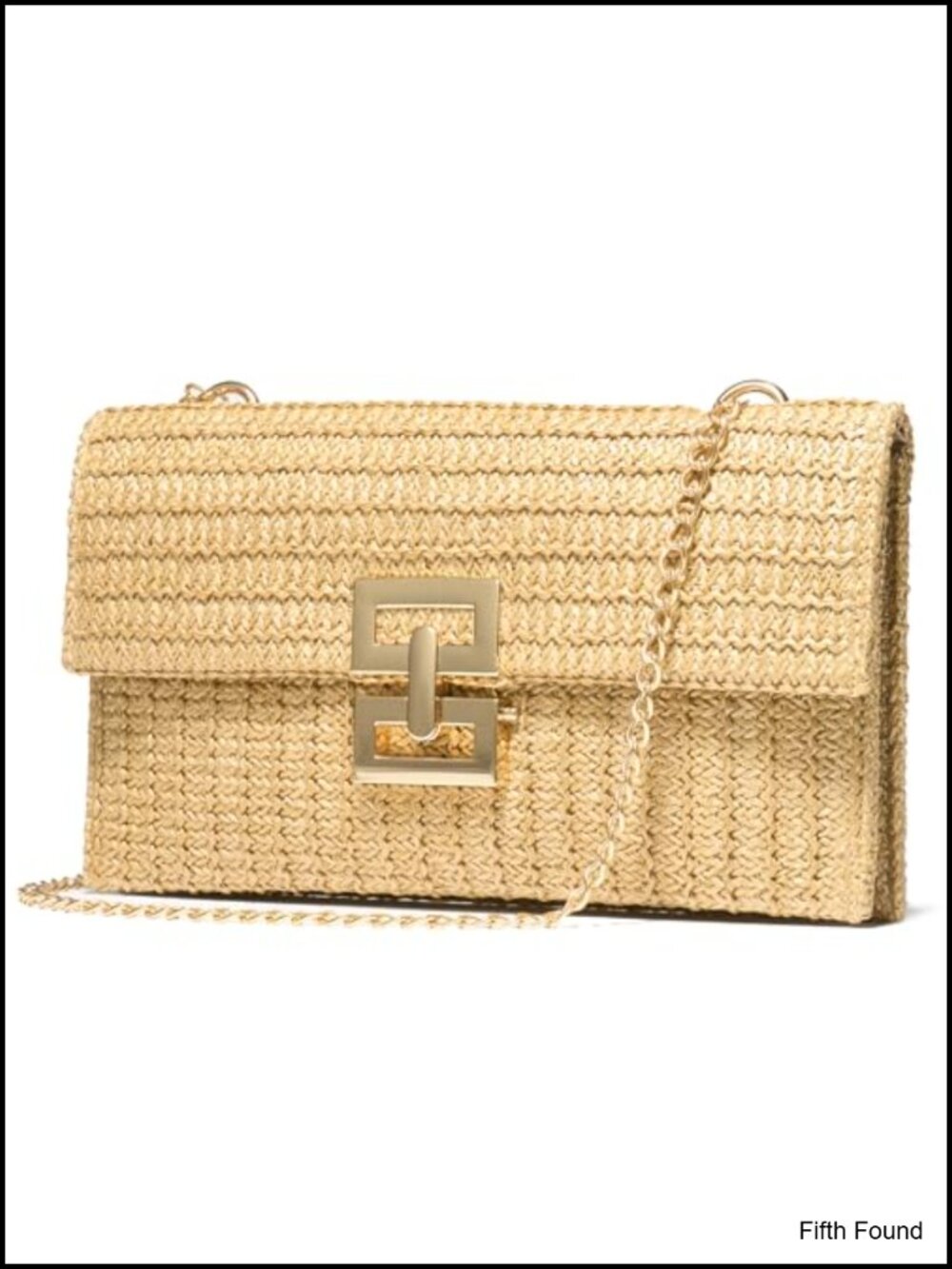 Raffia Straw Clutch Purse Woven Crossbody Bag for Women